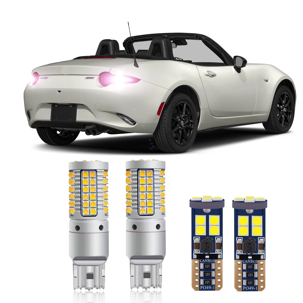 

Для 2016-2021 Mazda MX-5 Miata светодиодный задний поворотный сигнал задние фонари Canbus 3030 супер яркие светодиодные чипы высшего качества