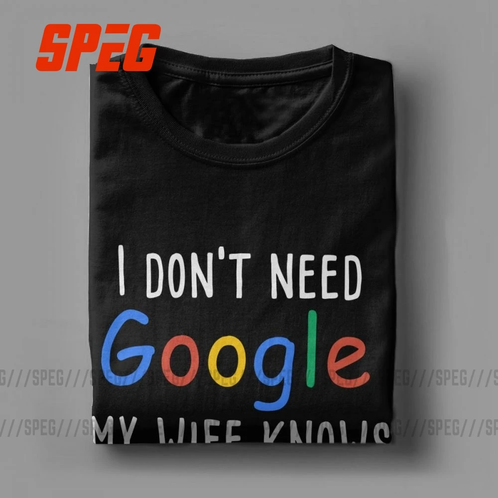 Funny Men's T-Shirt: My Wife Knows Everything - for Husbands, Dads, and Grooms - Humorous Cotton Tee with Sarcastic Humor image 3