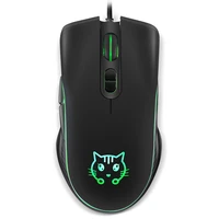 lierreroom usb wired gaming mouse ergonomic computer mouse 2400dpi adjustable with backlight 6 button optical mice for pc laptop