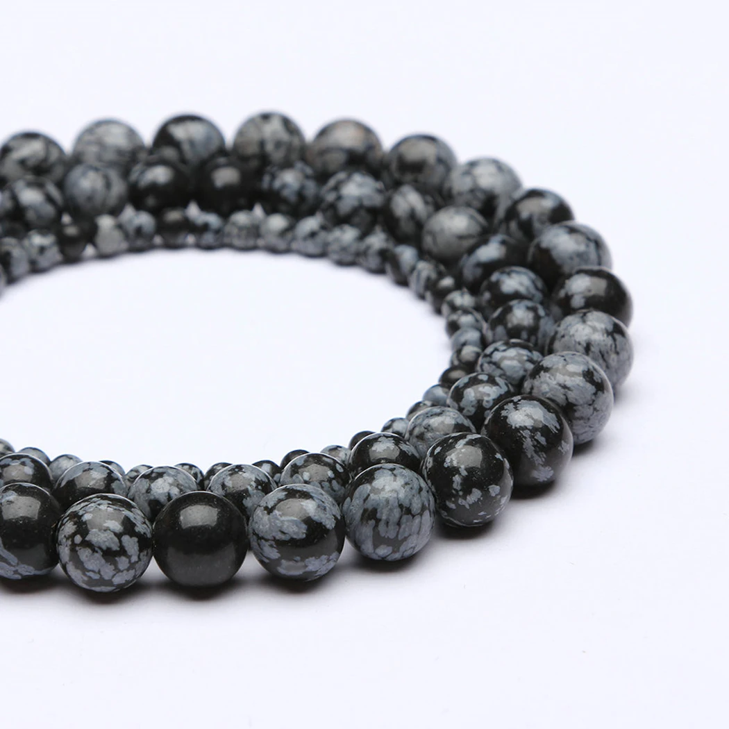 Натуральный камень в виде снежинки 4 12 мм круглые бусины из драгоценного камня