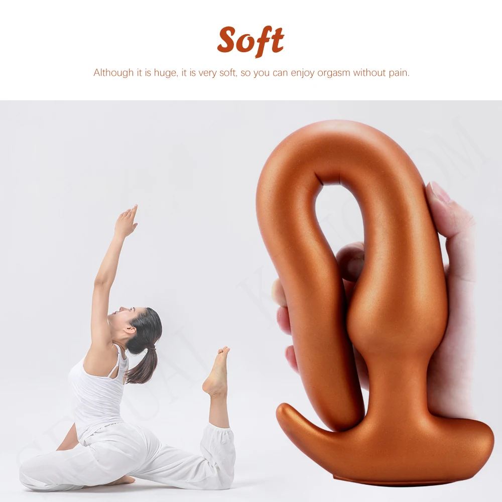 Силиконовый фаллоимитатор для анальной пробки мастурбатор ануса стимулятор