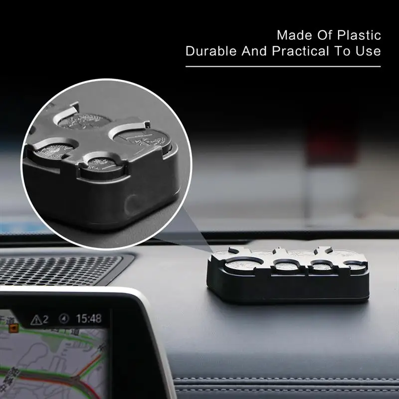 Coin Holder Case Loose Change Money Storage Box Container Dispenser Organizer (For Euro Coins) Car Interior | Автомобили и