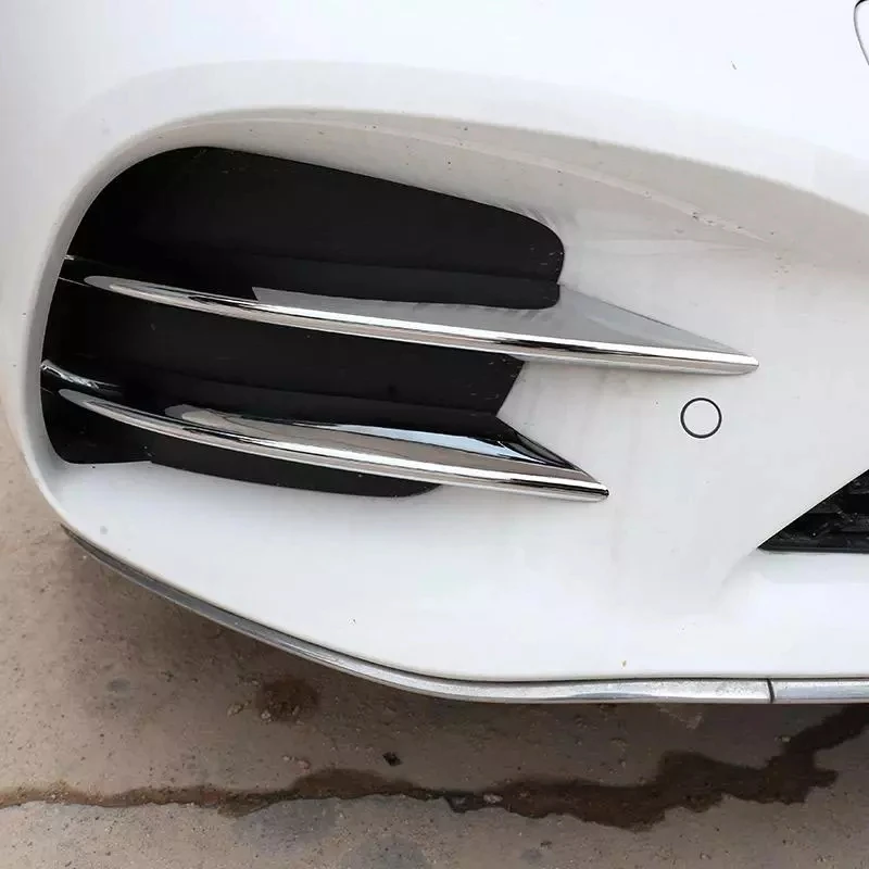 4 шт. хромированная накладка на передний бампер Mercedes-Benz C-Class C200 C260 W205 2019 + |