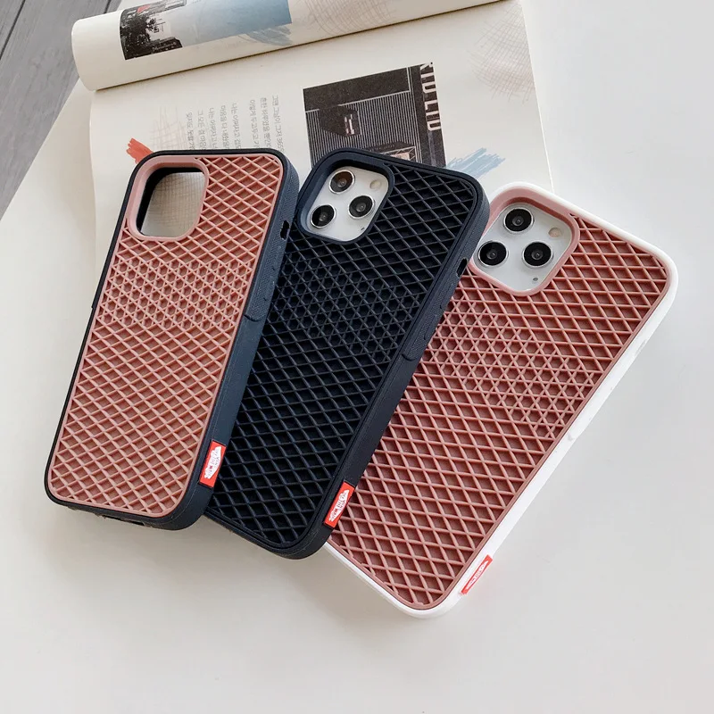 

Suitable For IPhone 11 12 Pro Max Waffle Sole Phone Case For Iphone 6 7 8 Plus SE X XS Max Soft Silicone Waffle Shoe Sole Cover