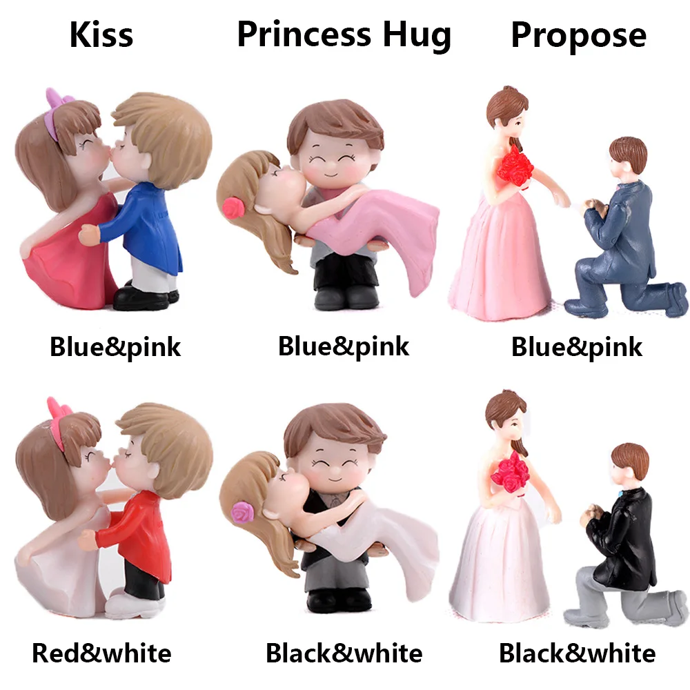 Балерина Танцующая девочка Любовь Смола Микроландшафт Орнамент Миниатюрные Фигурки Декор для Кукольного домика Торт Свадебные Ремесла.