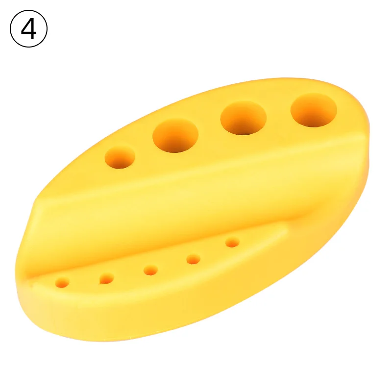 Овальный силиконовый держатель для тату, подставка для микроблейдинга пигментных чернил, машина для перманентного макияжа, аксессуары для татуировки - Цвет: Yellow