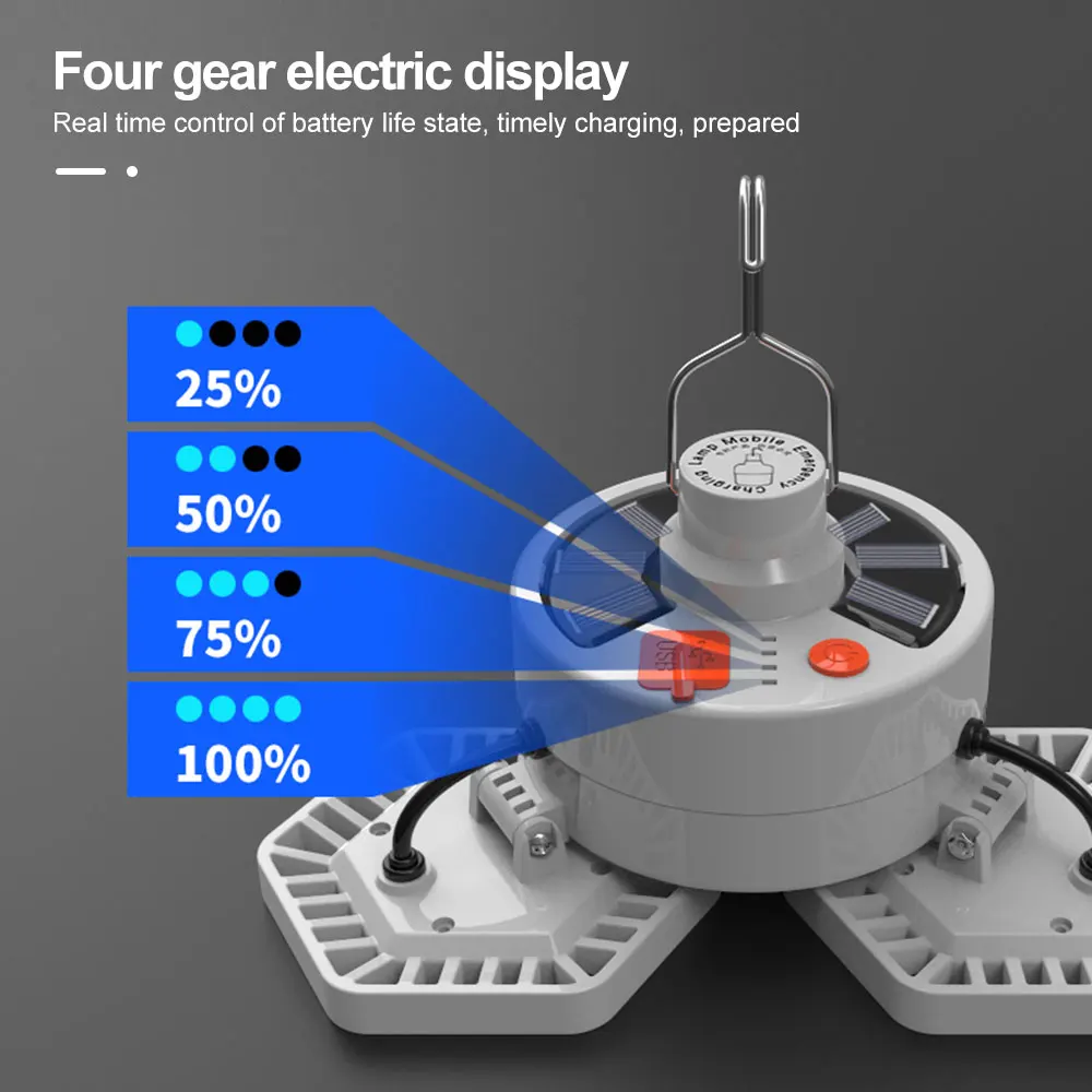 Портативный уличный фонарь с дистанционным управлением и 60/120 светодиодами