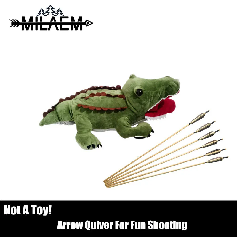 Стрельба из лука стрельба колчан мультфильм крокодил стрелка держатель милый