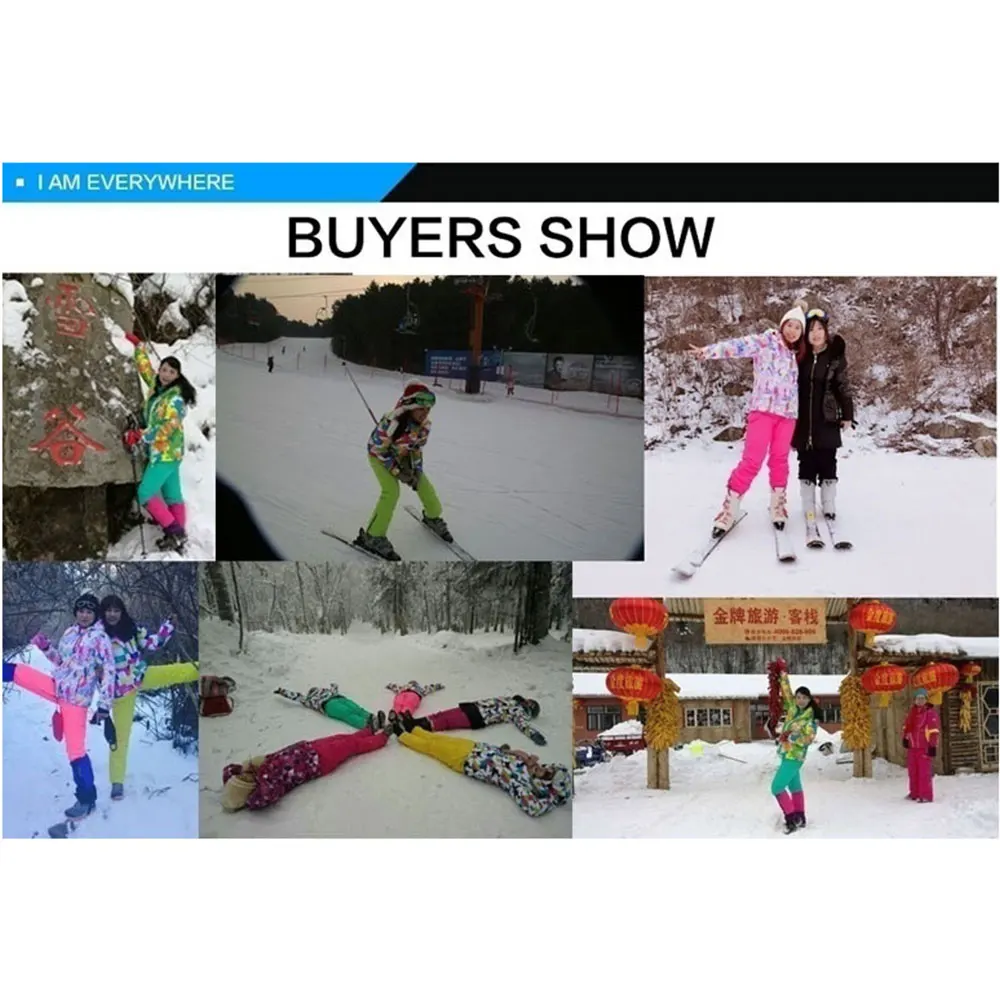 Лыжные штаны спортивные Зимние горные игровые без бретелек из хлопка и