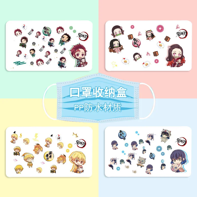 

Japanese Anime Demon Slayer Kimetsu No Yaiba Kamado Tanjirou Mask Box Disposable Storage Box Student Storage Box