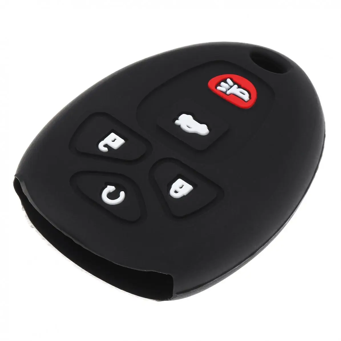 

5 Buttons Silicone Straight Plate Car Key Case Protector Holder Fit for Buick Cadillac Chevrolet GMC Saturn Outlook 2007-2014