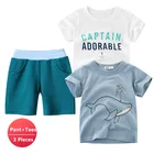 3 шт.лот, одежда для мальчиков и девочек, хлопковая футболка с короткими рукавами и симпатичным рисунком из мультфильма; Футболки для девочек с топом и штанами для маленьких девочек рубашки на подкладке 27 детская одежда