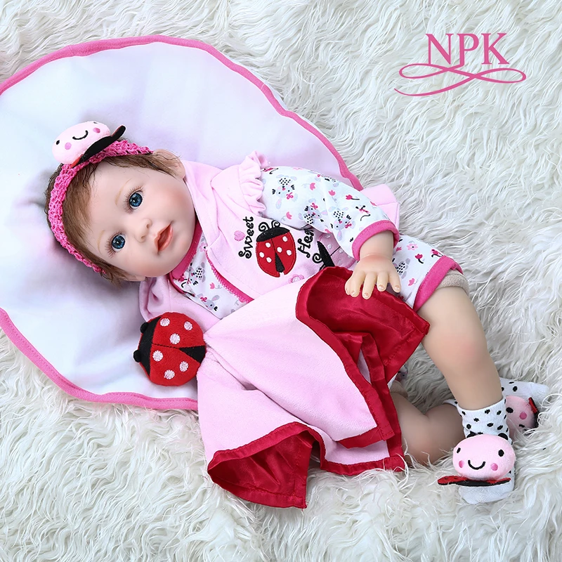 55 см Реалистичная кукла bebe Кукла reborn baby силиконовая мягкая на ощупь