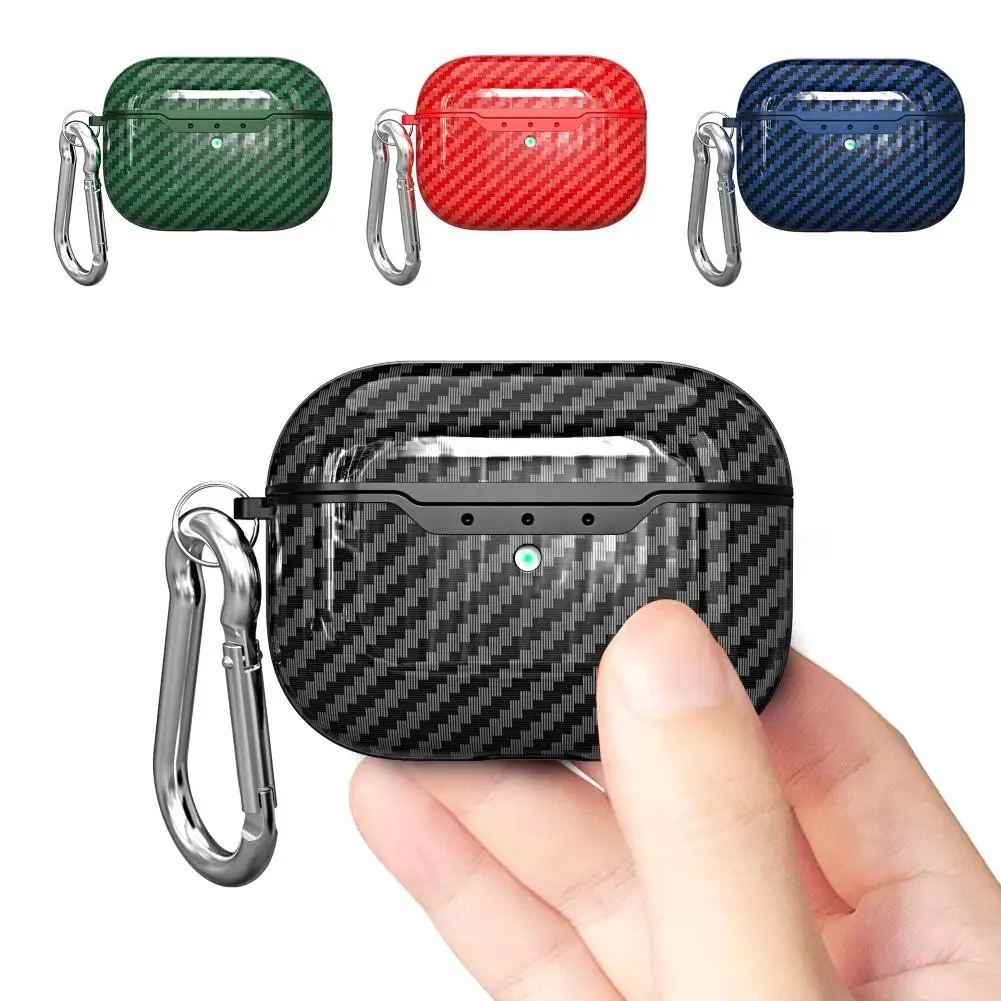 

Противоударный пылезащитный чехол из углеродного волокна для наушников AirPods Pro Bluetooth