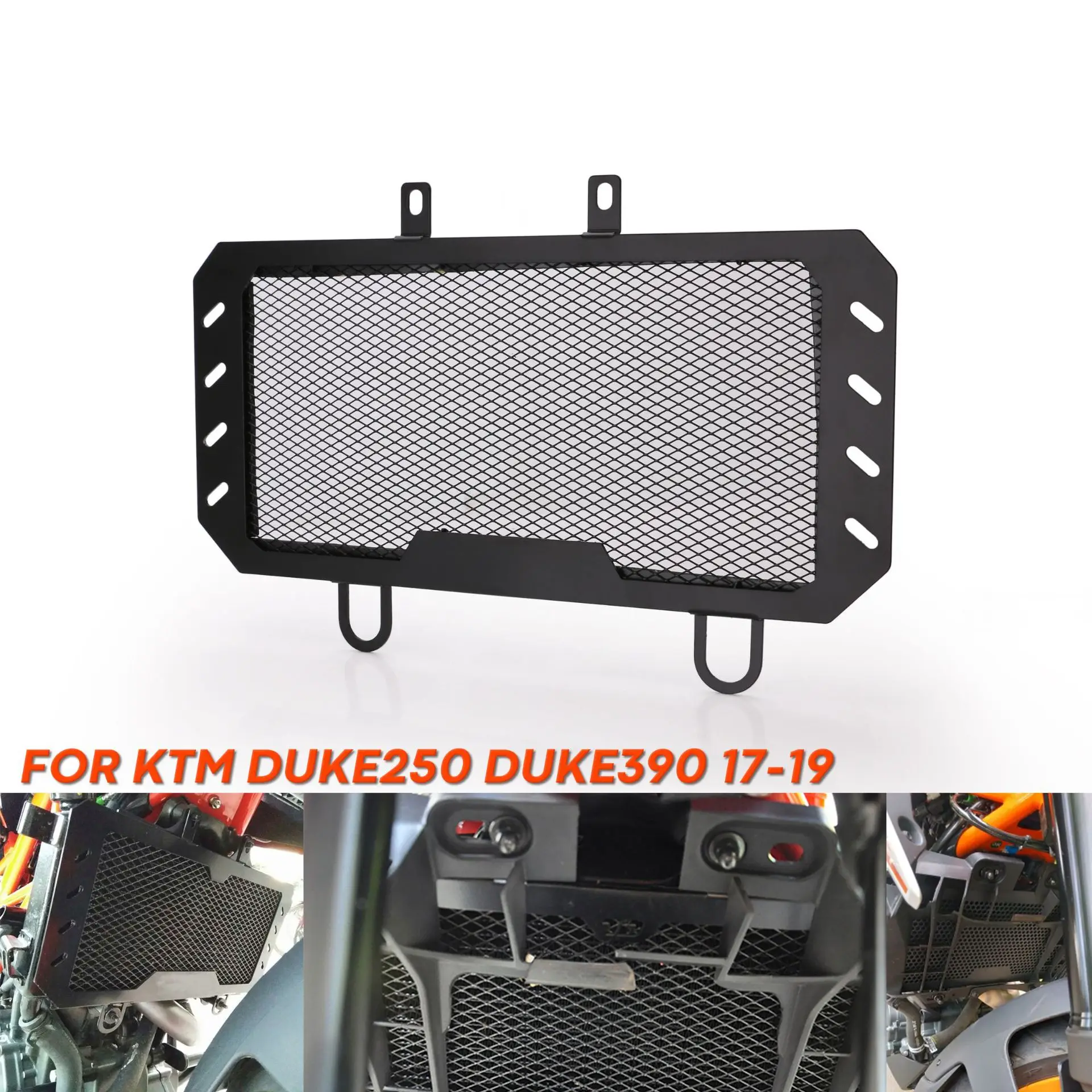 

Черные аксессуары для мотоциклов, Защита радиатора, защитная решетка, крышка гриля для KTM DUKE390 DUKE 390 2017 2018 2019 DUKE250