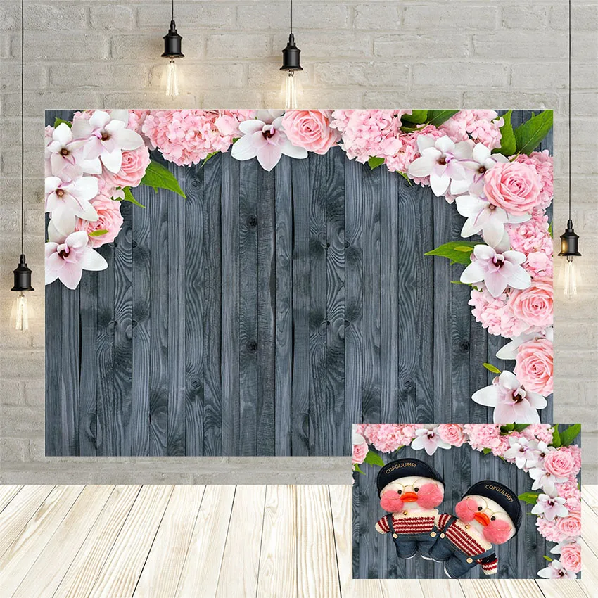 Avezano фон для фотосъемки Свадебные Вечерние Декорации Деревянные Настенные цветы