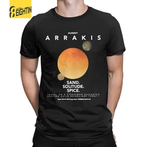 Men T-Shirt Dune 2020 Movie Sunny Arrakis Novelty 100% Cotton Tees Short Sleeve T Shirts Crew Neck Clothing Gift Idea