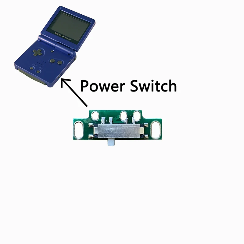 10 шт. Новинка кнопка переключателя питания GBA SP для игровой консоли Gameboy Advance
