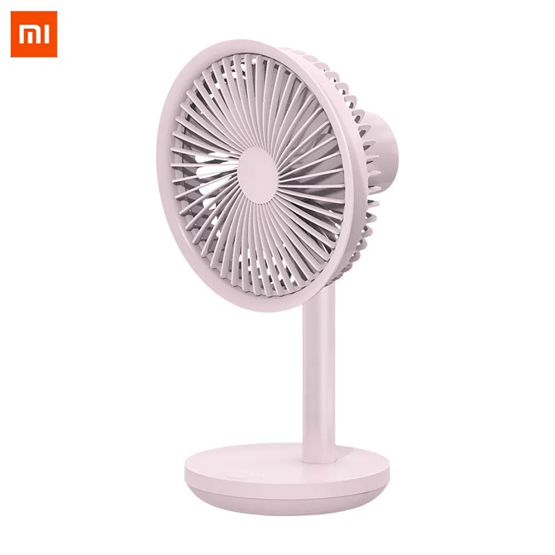 Настольный вентилятор XIAOMI SOLOVE с вращающейся головкой на 60 °, 3-я передача, регулируемая скорость ветра, 4000 мАч, USB перезаряжаемый беспроводной вентилятор для дома и офиса