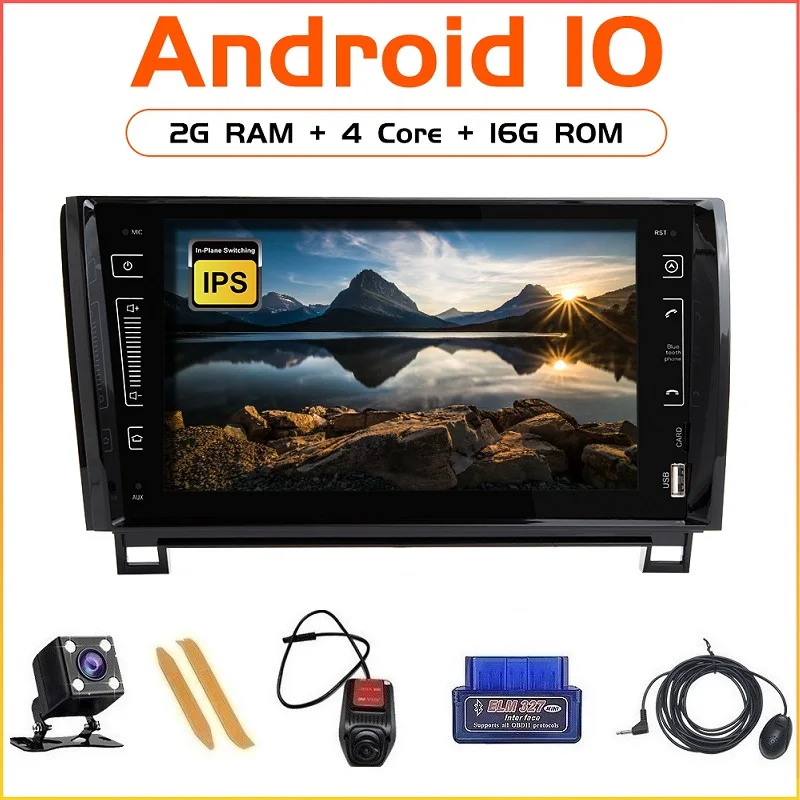 ZLTOOPAI автомобильный мультимедийный плеер Android 10 для Toyota Tundra Sequoia 2007 2013 GPS радио