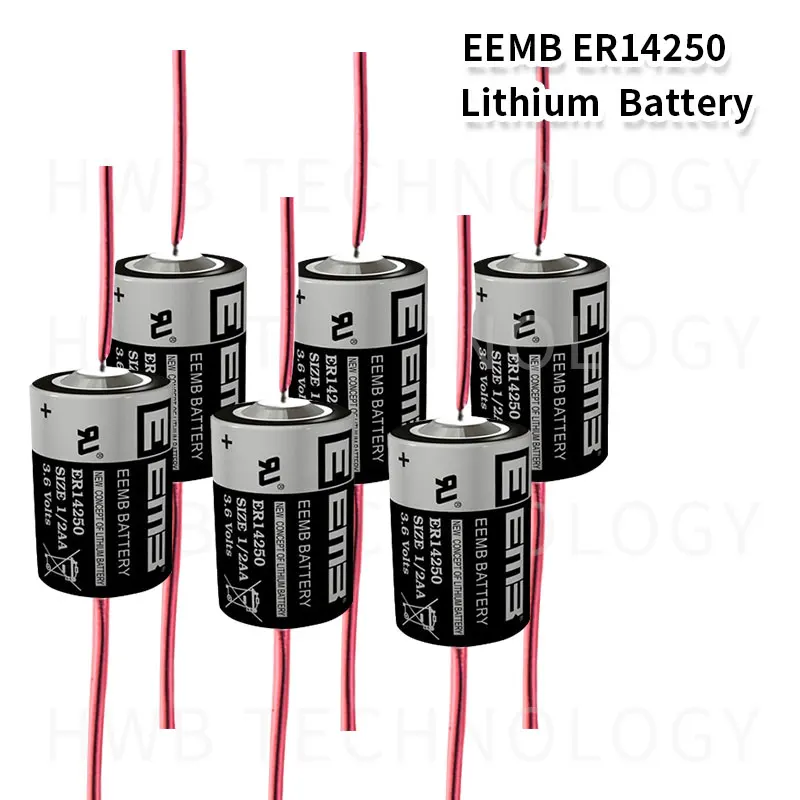 10 шт. EEMB ER14250 1/2AA 3 6 в 1200 мАч литиевая батарея со сваркой бесплатная доставка |
