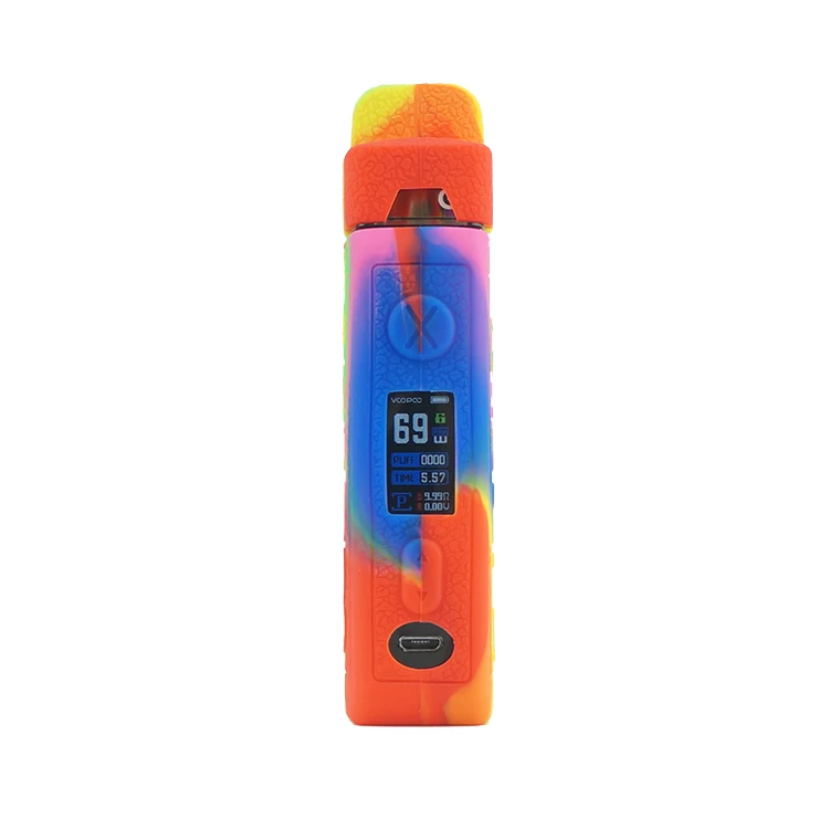 Текстурный чехол для VOOPOO Vinci X 70w pod mod kit vape силиконовый Нескользящий Резиновый