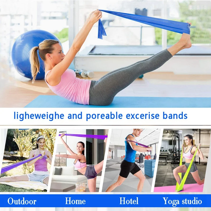 

3Pcs Resistance Bands Set ,Exercise Band with Instruction Guide Carry Bag for Indoor Fitness Women Men Workout Band