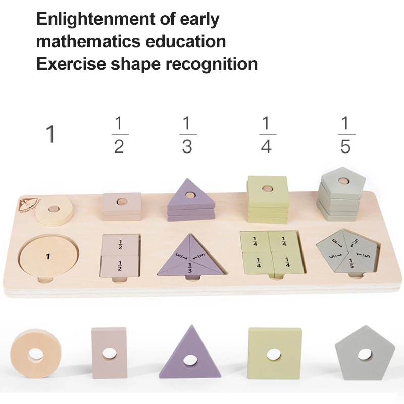 

Wood Knob Puzzles Peg Board Geometric Shape Match Color Cognitive Puzzle Board Learning Education Toy Montessori Sensory Toys