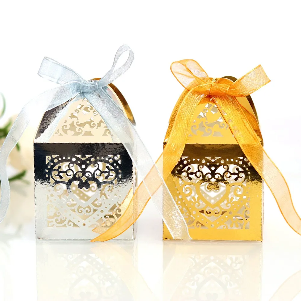 Классический Любовь сердце подарок посылка коробка для свадебных сувениров