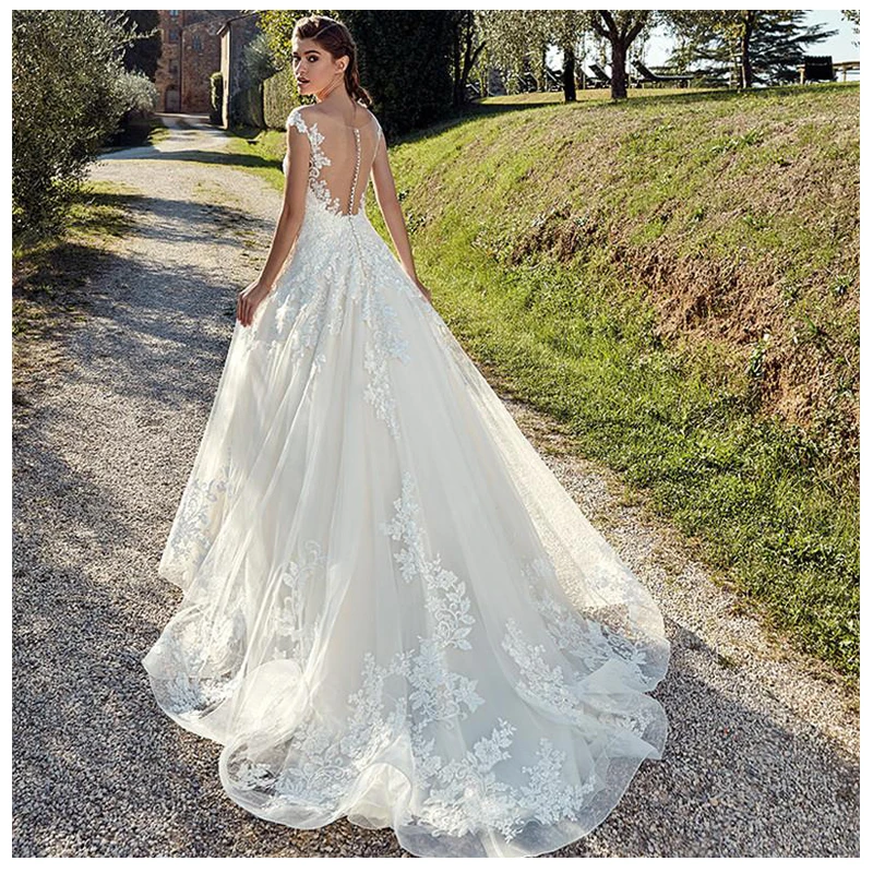 

BAZIIINGAAA Simple Wedding Dress Lace Little Beading Strapless Dress Luxury Wedding Gowns Bridal Can Be Washed Bride Dresses