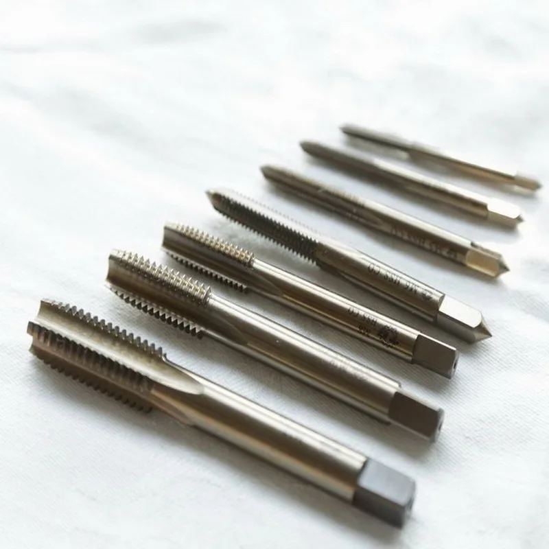 Free shipping 9PCS/set of HSS Co5% M35 straight flute machine taps screw M3 M4 M5 M6 M7 M8 M9 M10 M12 for SS work | Инструменты