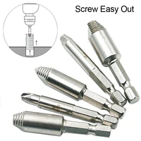 5pcs drill bits guide hex screw speed out damaged screw extractor bolt stud stripped broken screw easy out remover tool hss4241