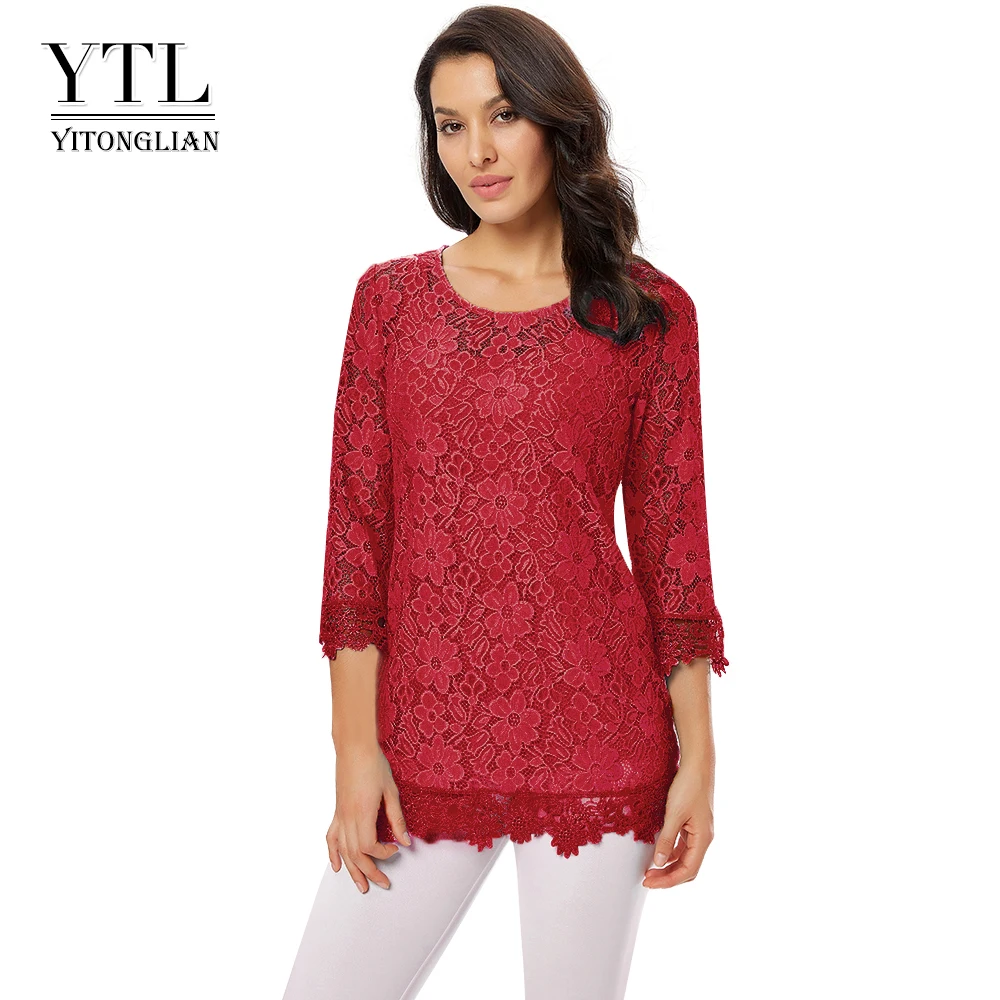 Женский комплект из двух предметов блузки открытые туники круглый вырез небесно