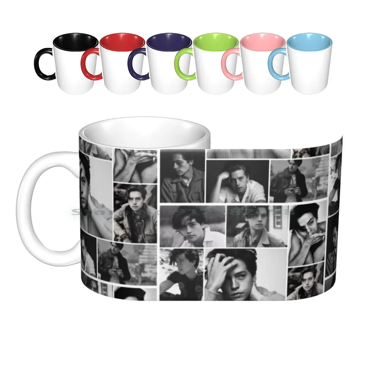 

Черно-белые керамические кружки Cole Sprouse, кофейные чашки, Кружка для молока и чая, черно-белая кружка Riverdale Tvshow South Side Serpents Tumblr