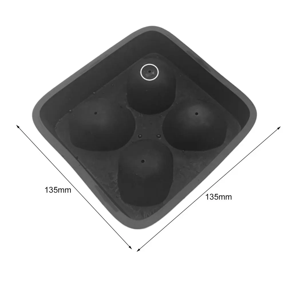 

2018 Creative Skull Ice Cube Tray 3D Cool Shape Flexible Silicone Mold Four Giants Iced Skulls Easy Release Mold for Bar Home