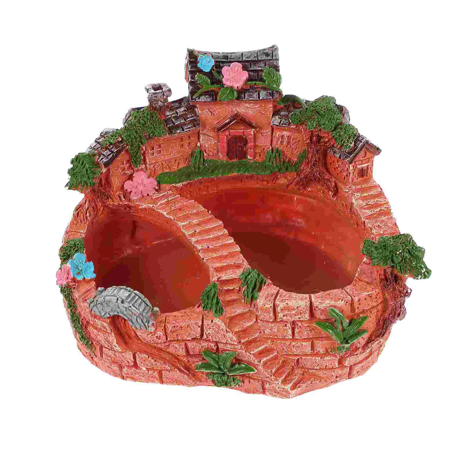 

1 Pc Resin Flower Pot Mini House Flower Pot Simulated House Flower Planter