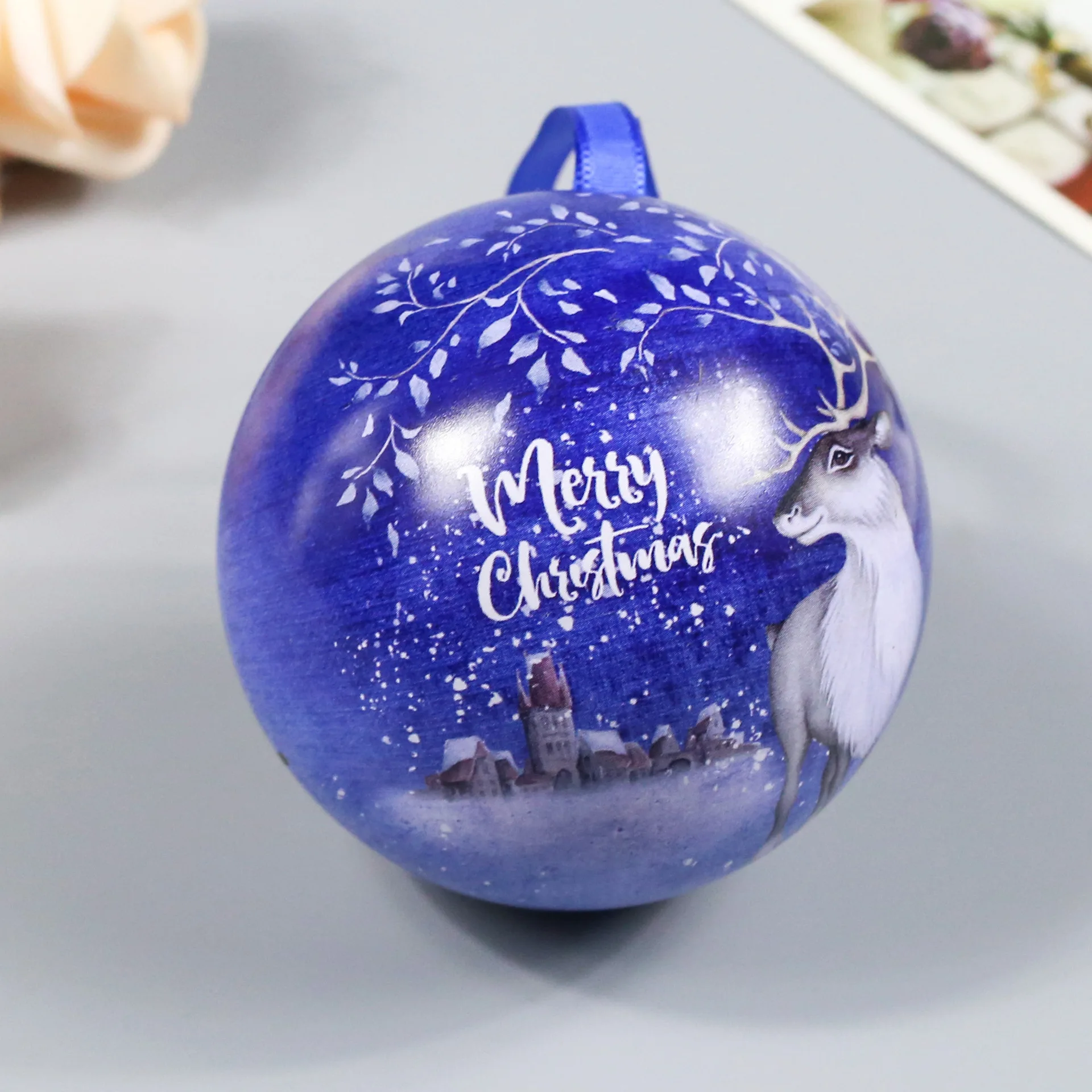 18 A-1 шт. металлический конфетный шар Рождественская елка кулон Детская красивая подарочная коробка для рождественского бала, рождественские украшения для дома - Цвет: 18