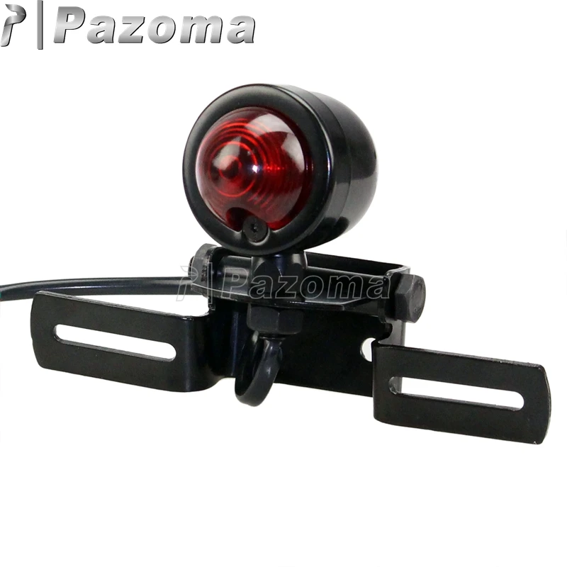 Круглый винтажный кронштейн для номерного знака мотоцикла стоп сигнал ходовой