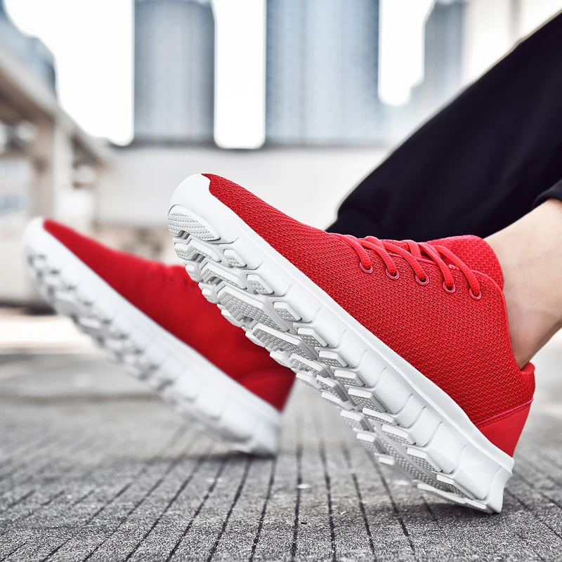 2020 Summer New Men Shoes Breathable Mesh Casual Shoe Fashion Couples Sneakers Lace-up Trainers KITLELER Zapatillas Hombre | Обувь