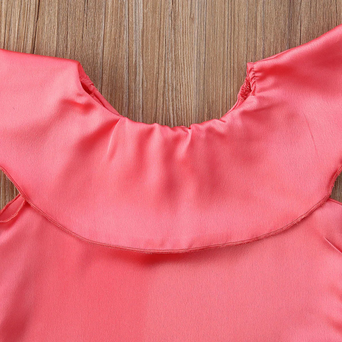 2020 Летние шифоновые топы с воротником в виде листьев лотоса для новорожденных