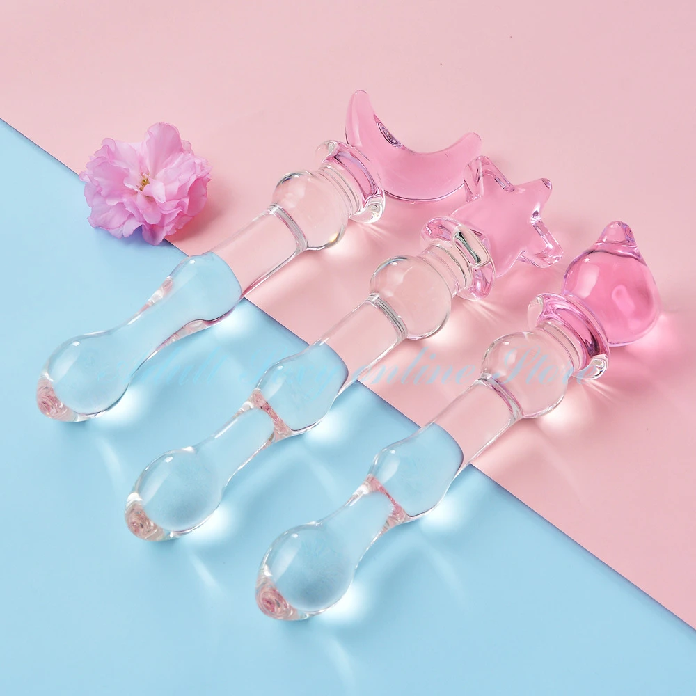 Фаллоимитаторы из хрустального стекла стеклянные бусины анальная пробка для