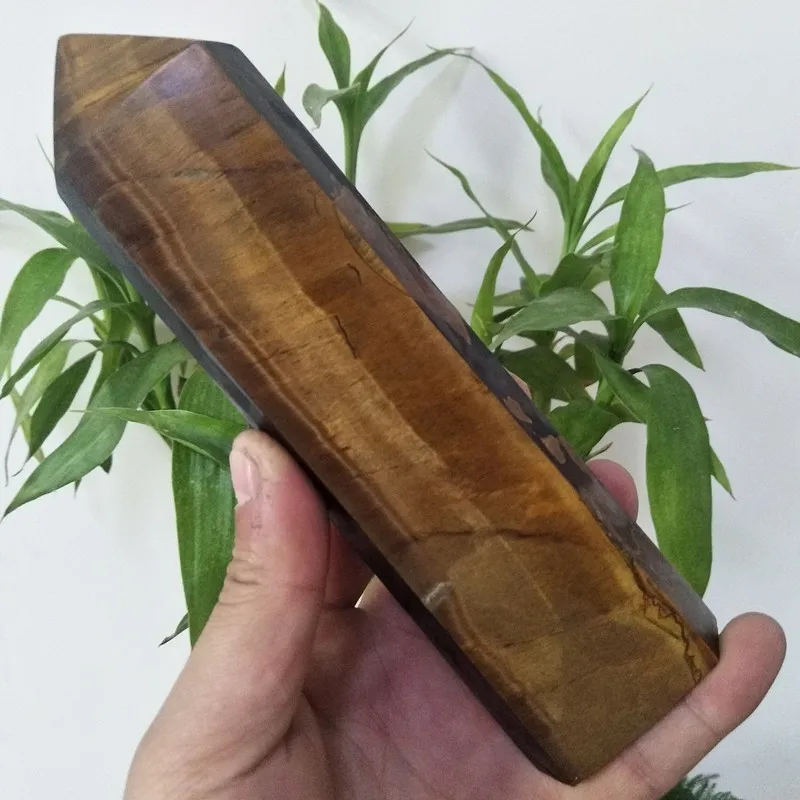 Большой тигровый глаз камень кристалл точки палочки башня фэн шуй чакры