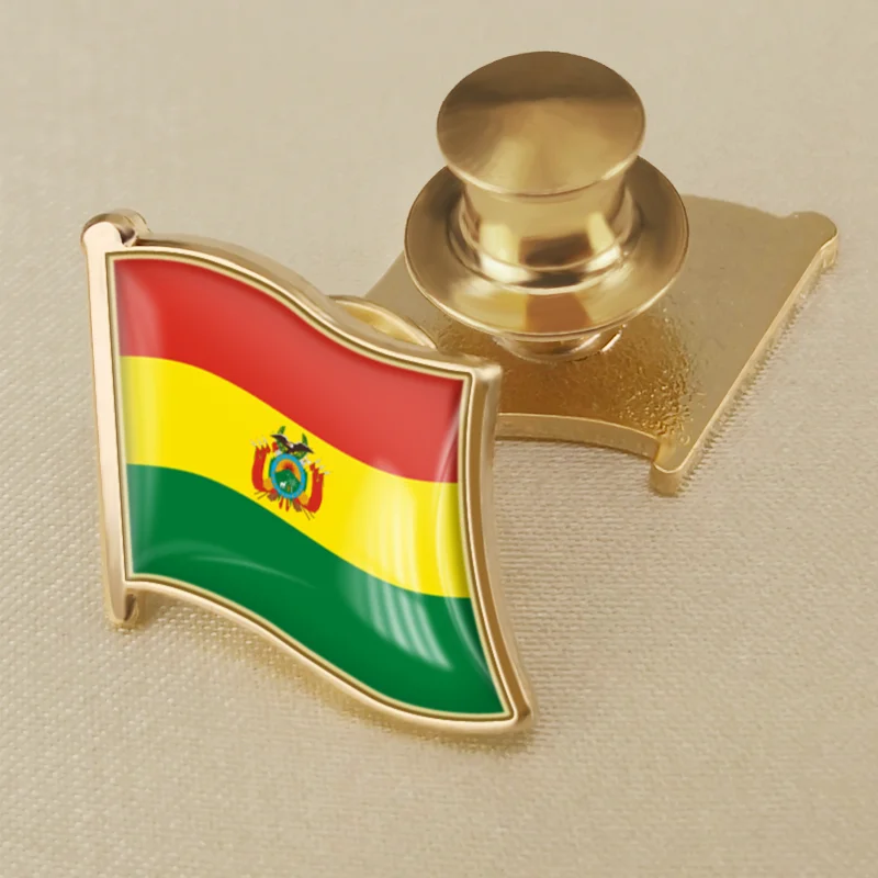Брошь с гербом Боливии флагом этническим цветком значки нагрудные знаки - купить