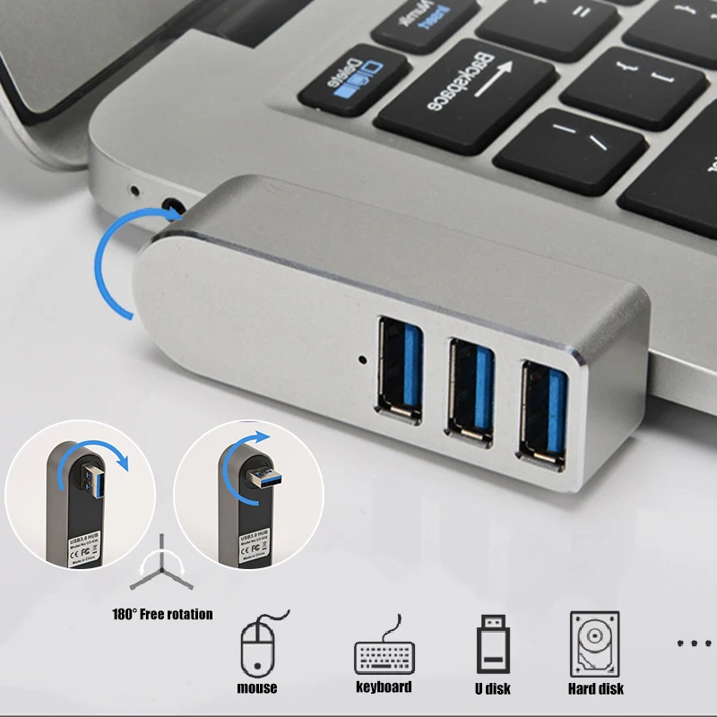 

Беспроводной концентратор USB 3,0 3 в 1, адаптер для ноутбука, ПК, компьютера, USB-концентратор для зарядки, разветвитель для ноутбука, удлинитель,...
