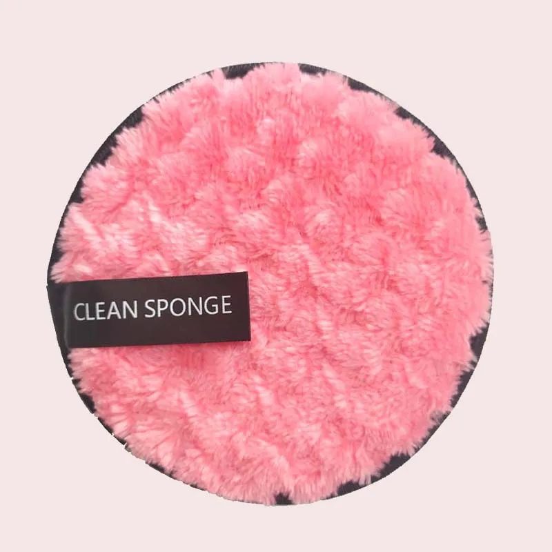 Многоразовые салфетки из микрофибры для снятия макияжа разные цвета очищающая