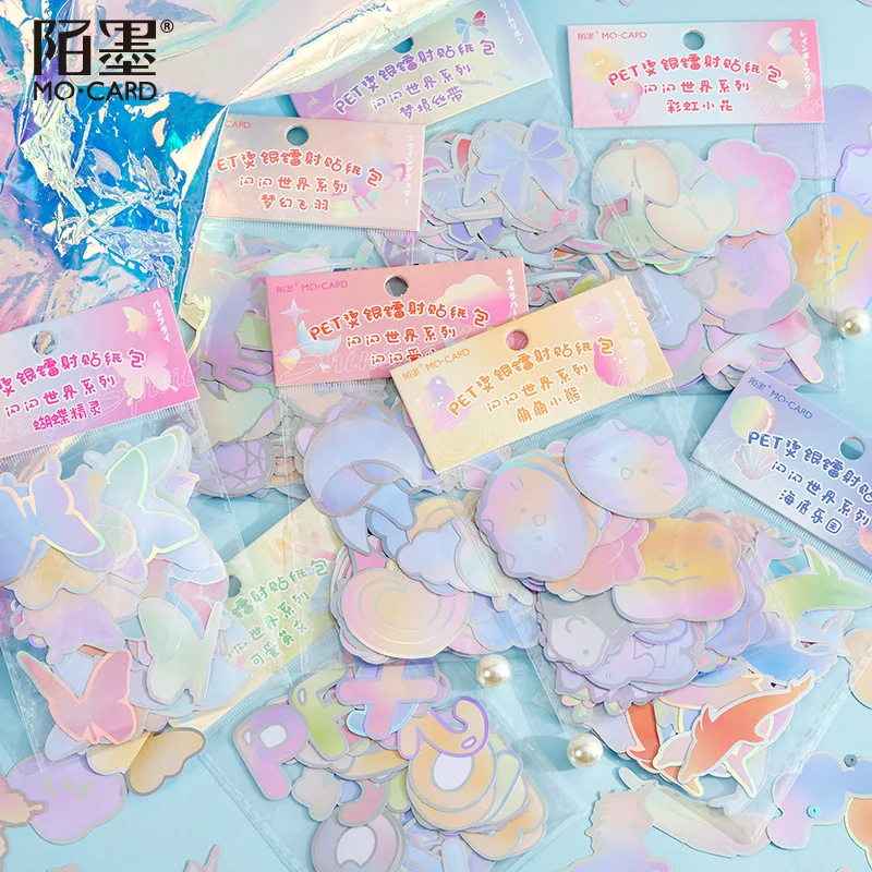 

46 шт./лот Kawaii канцелярские наклейки сверкающие мировые серии планировщик декоративные мобильные наклейки Скрапбукинг «сделай сам»