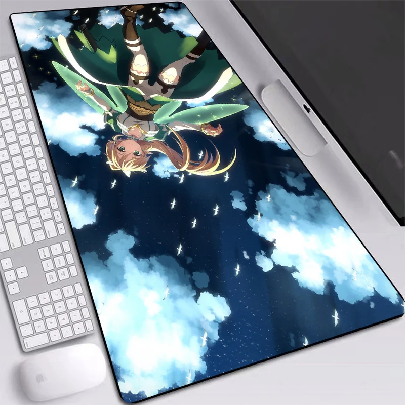 anime mouse pad sword art online persona hd wallpaper full table mat locking edge rubber soft mice mat for csgo dota2 lol gamer free global shipping