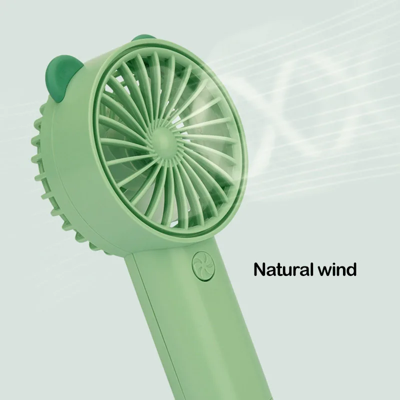 

USB Charging Cartoon Fan Mini Children Handheld Fan Blowing Bubble Fan