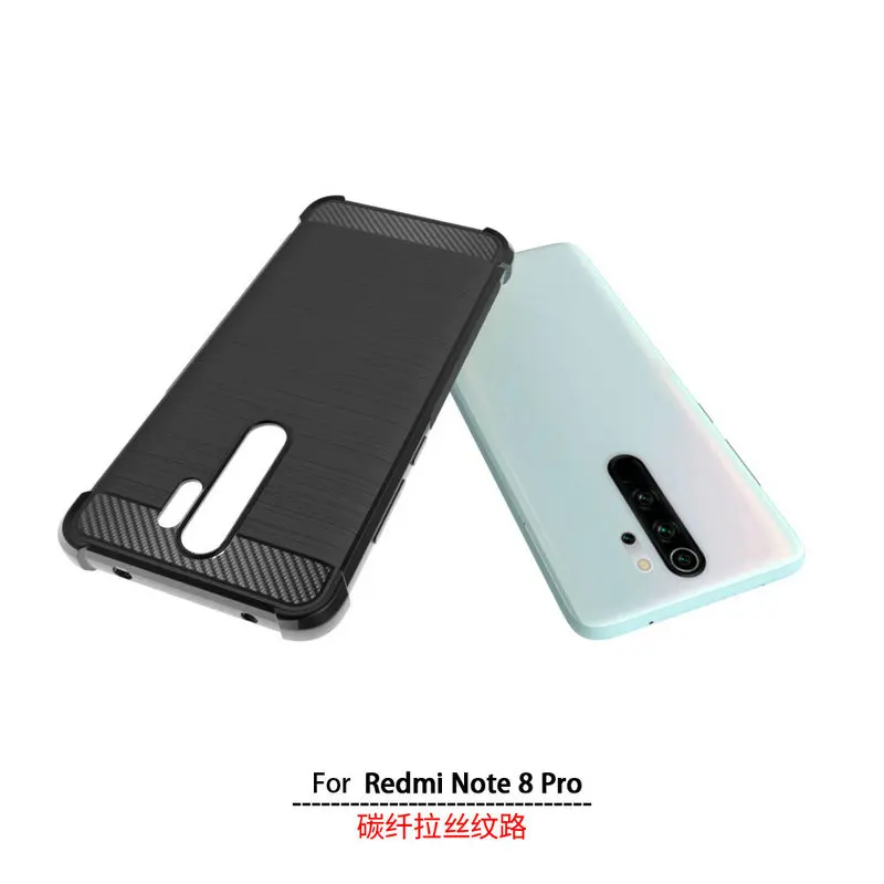 MOBFONE новинка углеродное волокно матовая текстура кожи для Xiaomi Redmi Note 8 Pro