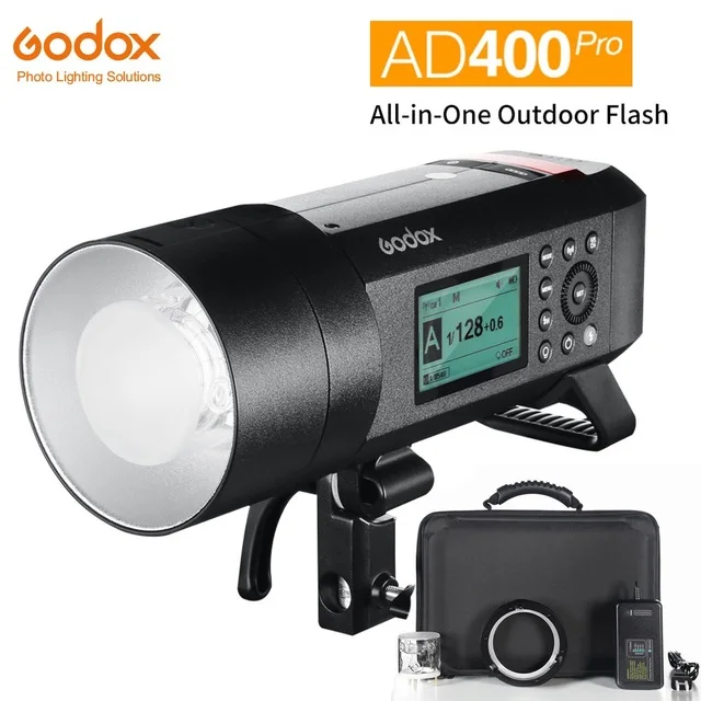 

Godox AD400Pro AD400 Pro TTL HSS WITSTRO все-в-одном наружная вспышка + 2,8 м подставка светильник с воздушной подушкой + 90 см Глубокий параболический софтбокс